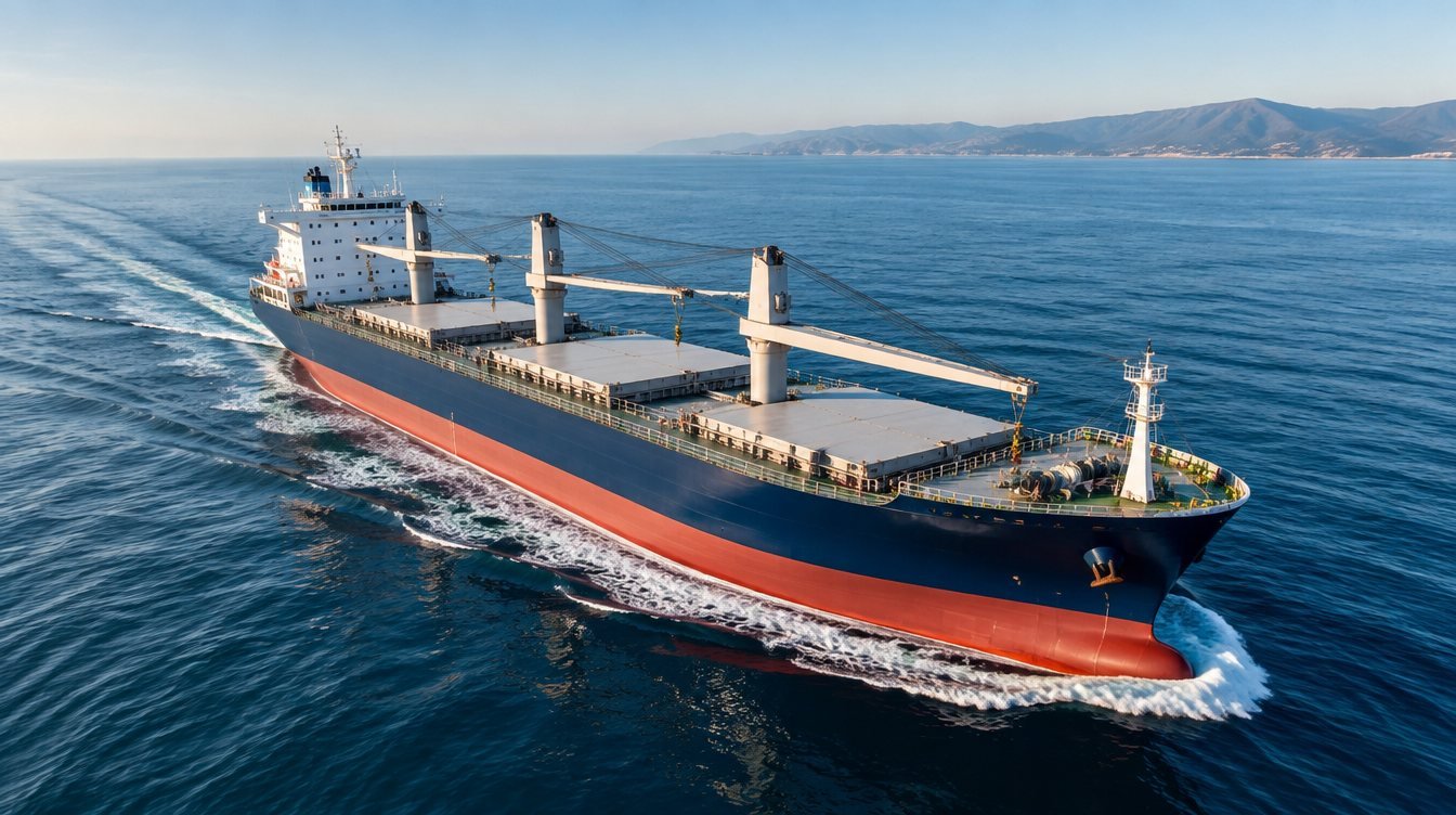 General cargo ship at sea